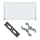 Anti-Climb Temp Fence Security Panel With Rubber Block & Clip